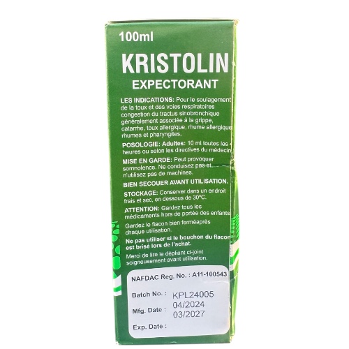 KRISTOLIN EXPECTORANT ADULT