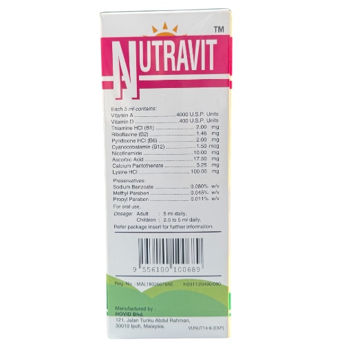 NUTRAVIT SYRUP 100ML