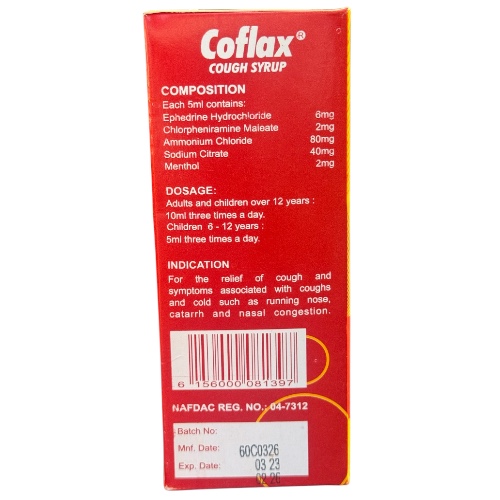 COFLAX COUGH ADULT 100ML
