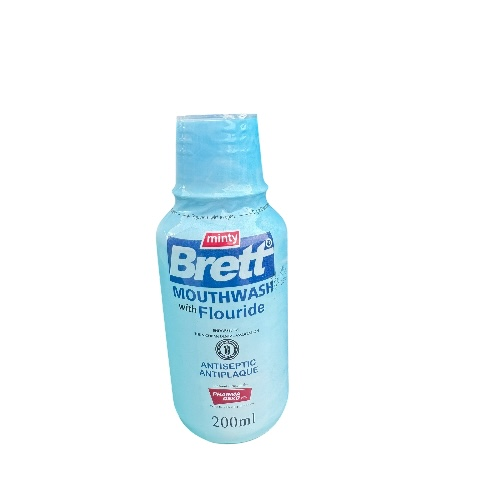 BRETT MOUTHWASH WITH FLOURIDE