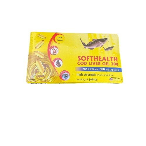 SOFTHEALTH COD LIVER OIL 300MG