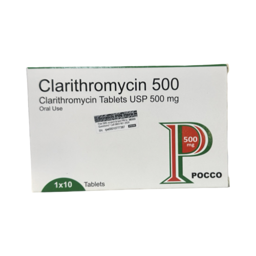 CLARITHROMYCIN 500MG POCCO