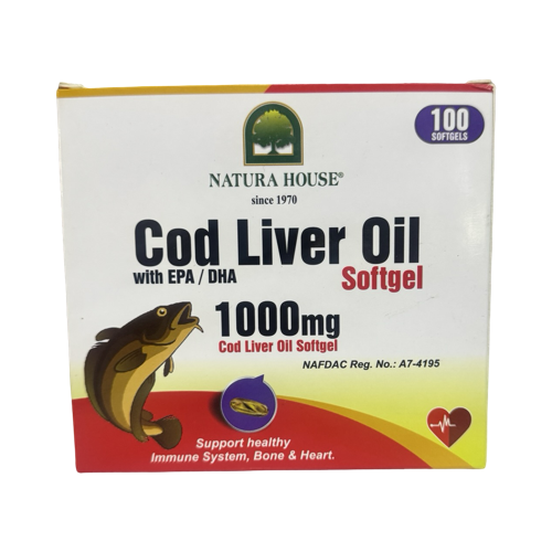 NATURA HOUSE COD LIVER OIL 1000MG